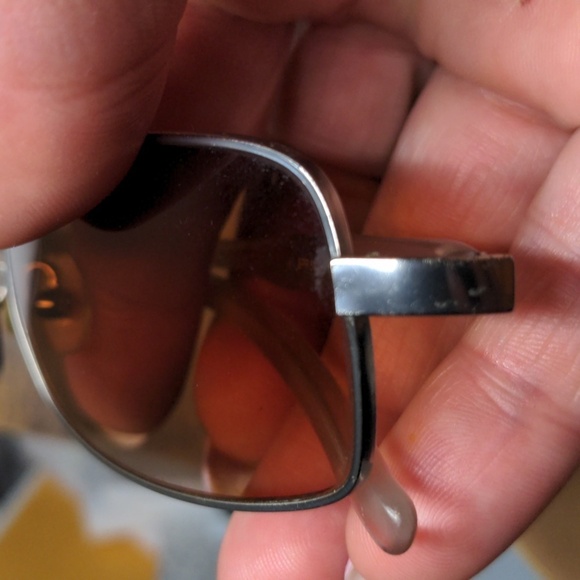 PRADA Y2K Era Sunglasses SPR 54E 1AP-1Z1 Transparent, Silver Accents - Picture 15 of 16